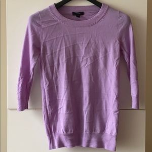 JCrew merino wool Tippi sweater in lilac, XXS